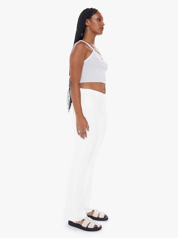 Buy White Two-Toned Flared Jeans For Women Online in India | VeroModa